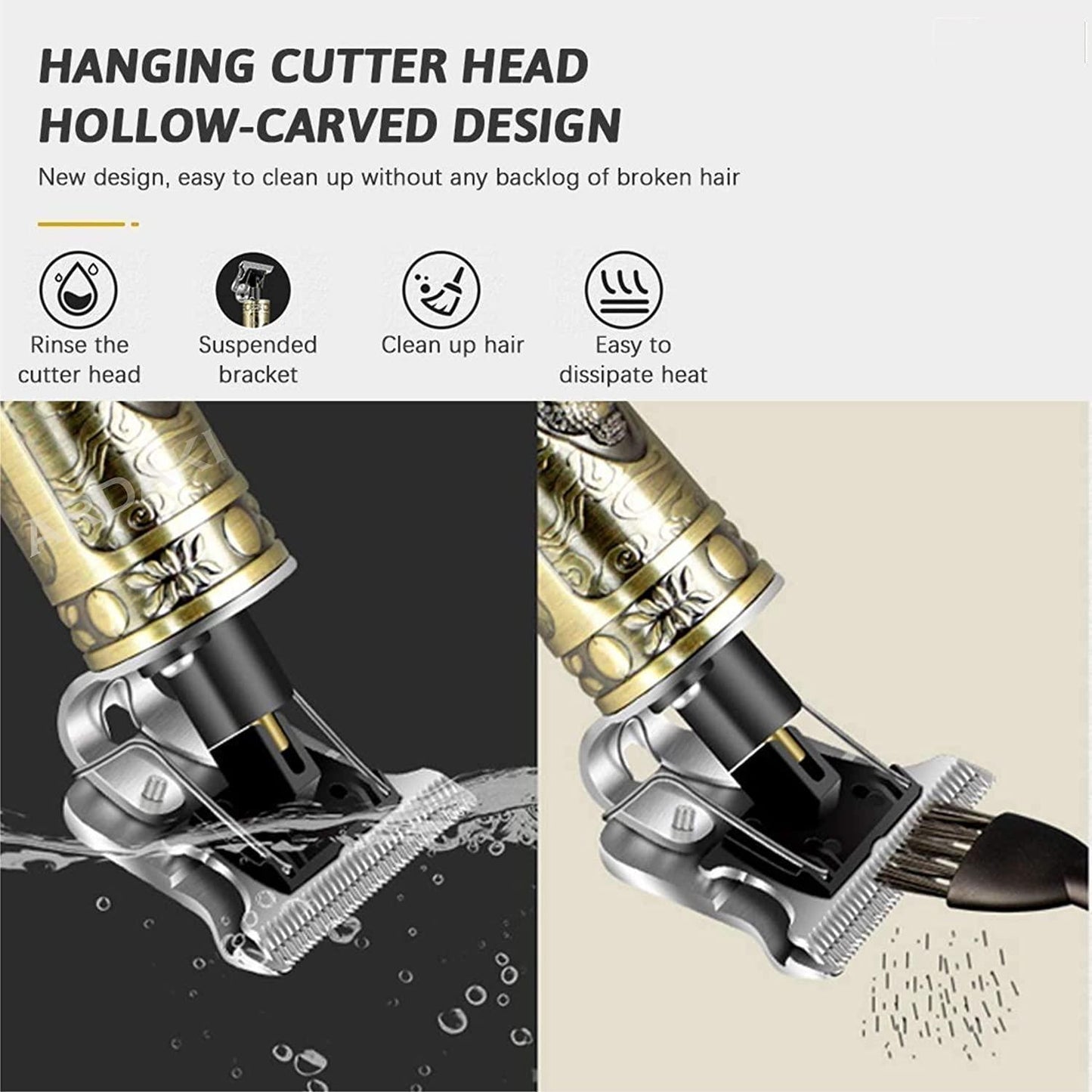 Professional Hair trimmer Beard Trimmer Electric Rechargeable Men Hair Shaver Beard Barber Hair Cut Cutting Machine